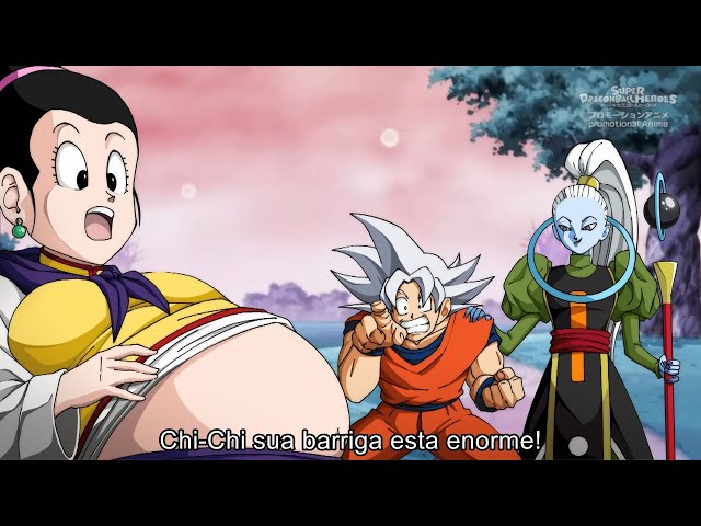 Goku vê o nascimento de Gon, seu terceiro filho com o anjo Vados