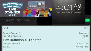Broome County, NY Live Scanner Feed