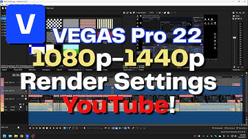 Vegas Pro 22 1080p / 1440p Render Settings For YouTube!