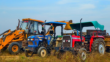 JCB 3dx Eco Excellence Tractor Stuck Loaded Mud Mahindra 575 Eicher 380 Sonalika 60 Di Kubota Models