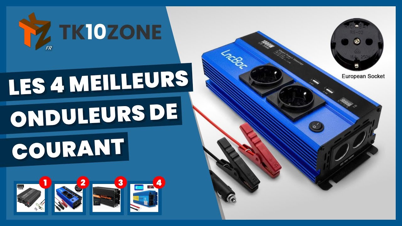 Les 6 meilleurs onduleurs/convertisseurs 12V-220V de 2024 : Comparatif –