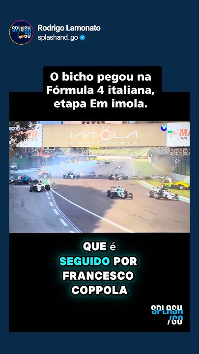 Acidente na largada interrompe prova da Fórmula 4 italiana em Imola. #racing #motorsport #shorts