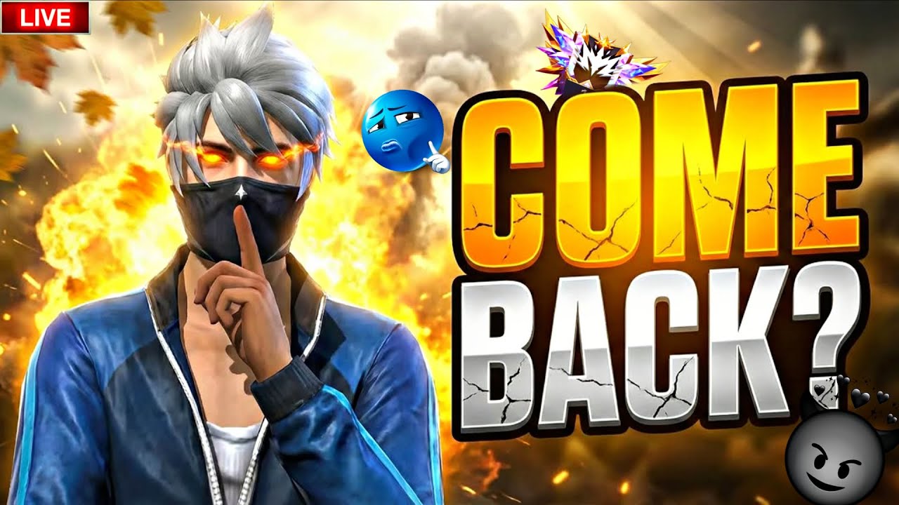 THE KING  RETURNS 👑 FREE FIRE COMEBACK 💀 LIVE TEAMCODE GIVEAWAY 🎁✨