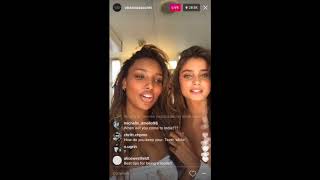 Taylor Hill's Instagram Livestream ft. Jasmine Tookes & Romee Strijd