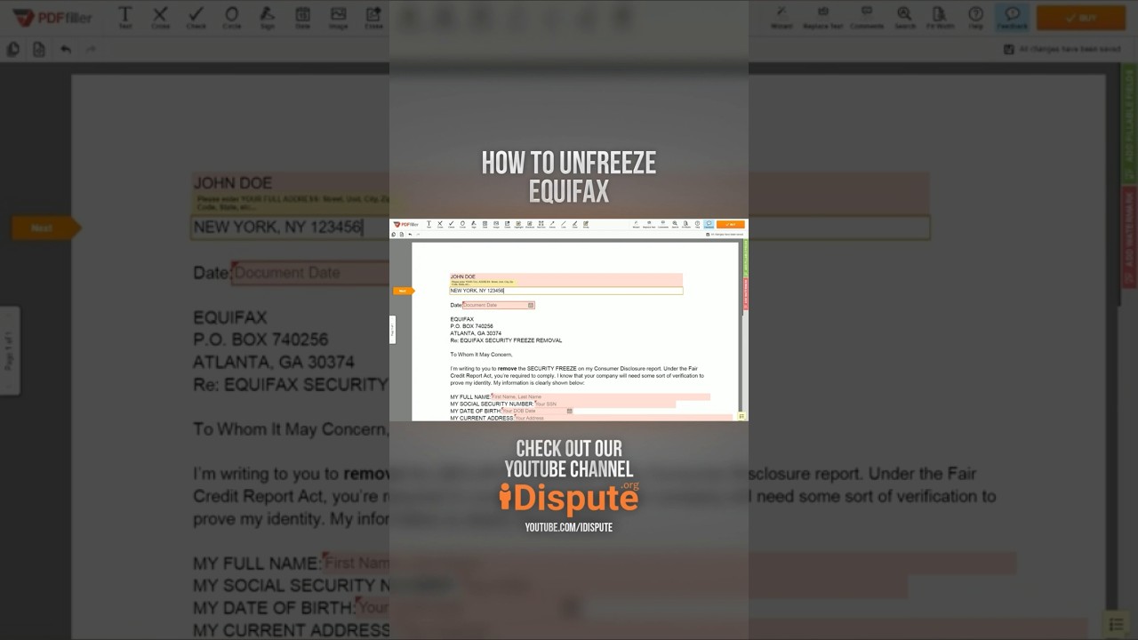How To Unfreeze Equifax Shorts YouTube How to unfreeze equifax shorts youtube