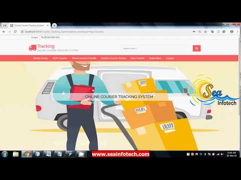 Online Courier Tracing System in Java