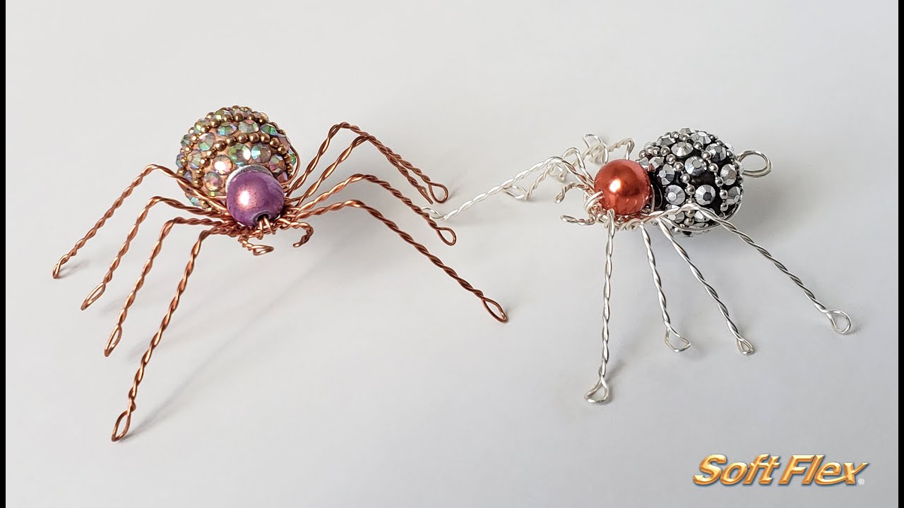 Conversations in Wire with James Browning: How To Create A Spider Using  Beads & Soft Flex Craft Wire 