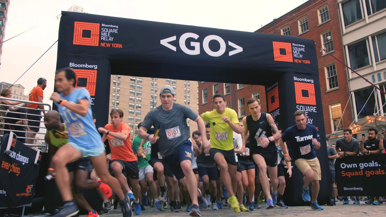 Bloomberg Square Mile Relay New York 2018 Highlights YouTube