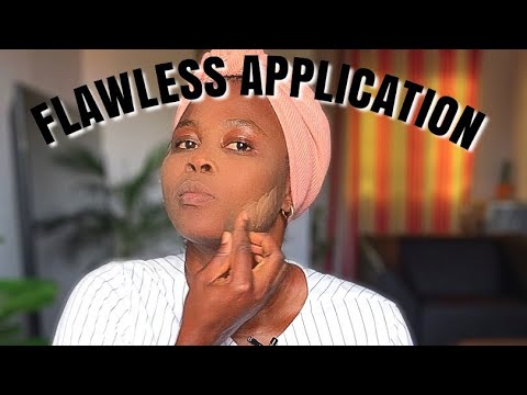 How to apply foundation for Beginners | Dark Skin Makeup Tutorial | Sarah Ajagbe