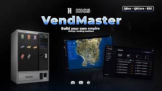 Free FiveM Vending Machine Script – VendMaster | Owned Machines, NPC Sales & Tablet UI