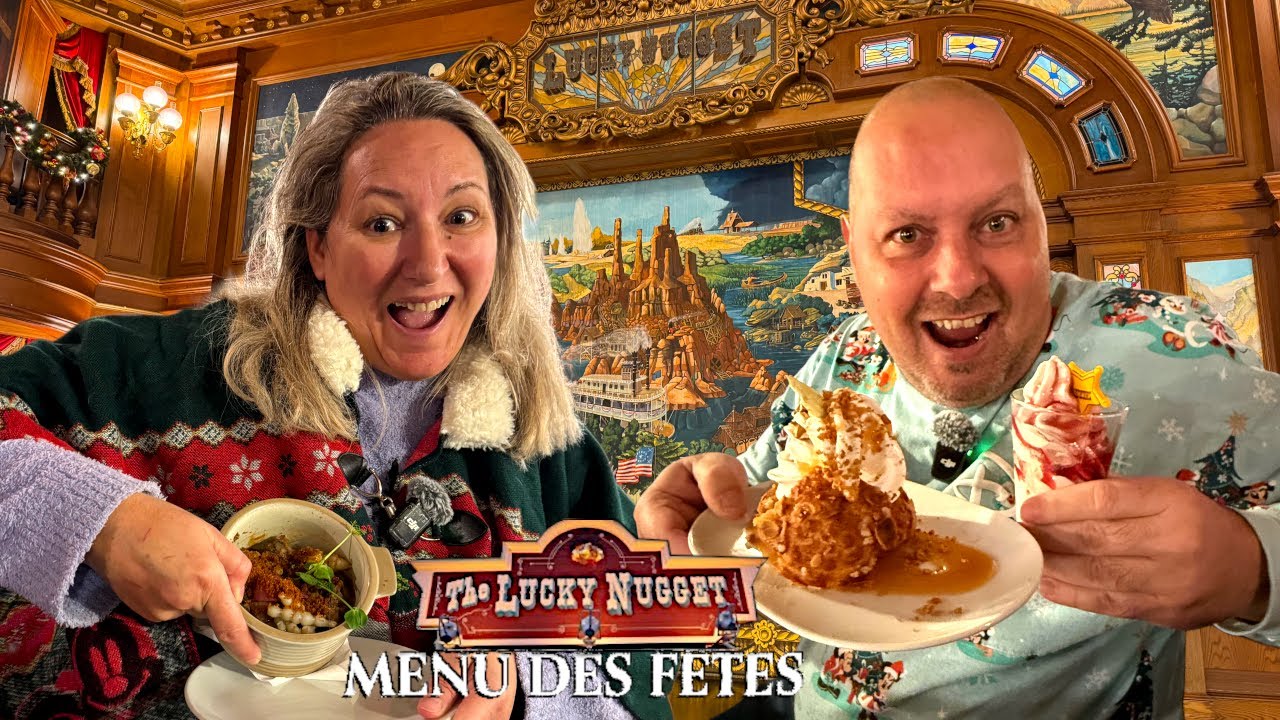ON TESTE LE MENU DE NOEL 2025 AU RESTAURANT THE LUCKY NUGGET A DISNEYLAND PARIS