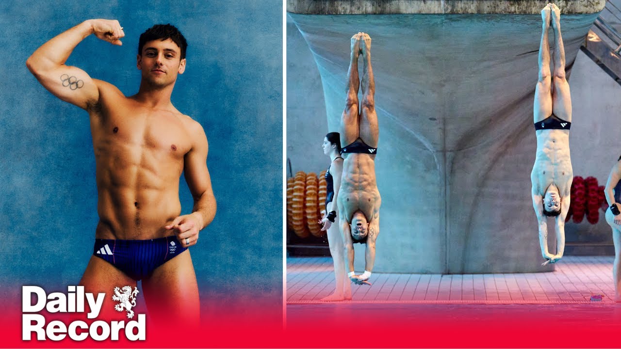 ⁣2024 Paris Olympics - Diver Tom Daley in profile