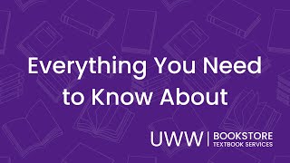 Everything you need to know about Textbook Rental - UW-Whitewater