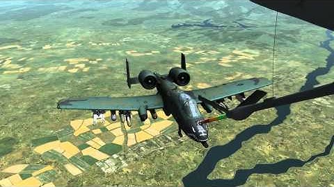 DCS A-10C in-flight refueling