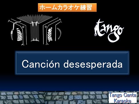 ホームカラオケ練習　Canción desesperada　(karaoke)