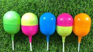 New Glitter Rainbow Lollipop Candy I Cutting| Unwrapping |ASMR | Satisfying Video