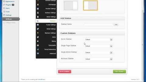How to use Sahifa TiePanel