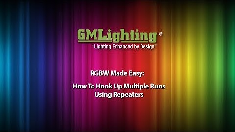 RGBW: Installing a Repeater For Runs Over 300W