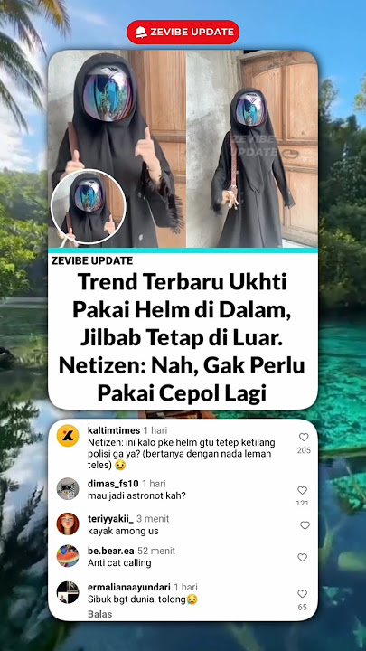 Trend Apa Lagi Ini? Pakai Helm di Dalam Jilbab🥴 #shortsviral #beritaviral #shorts