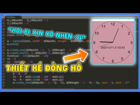 Lập Trình PYTHON | Thiết Kế Đồng Hồ Dựa Trên Ngôn Ngữ Python