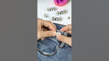 #Little Daisy Waist Button Elastic Adjustment Button Pants Waist Change to  #ytshorts #viral #shorts