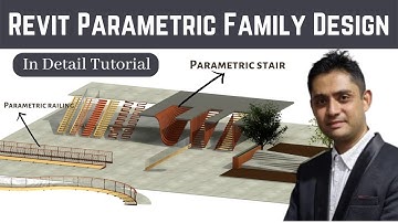 Revit BIM Parametric Modelling - Circulation - Staircase/Railings | Revit Tutorial in English