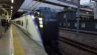 E353系 S120+S209編成 立川駅通過 '19.01.31