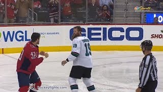 Joe Thornton Vs Tom Wilson Dec 4, 2017