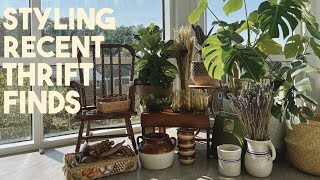 Recent Thrift Finds Haul / Styling Thrifted Home Decor &amp; Clothing