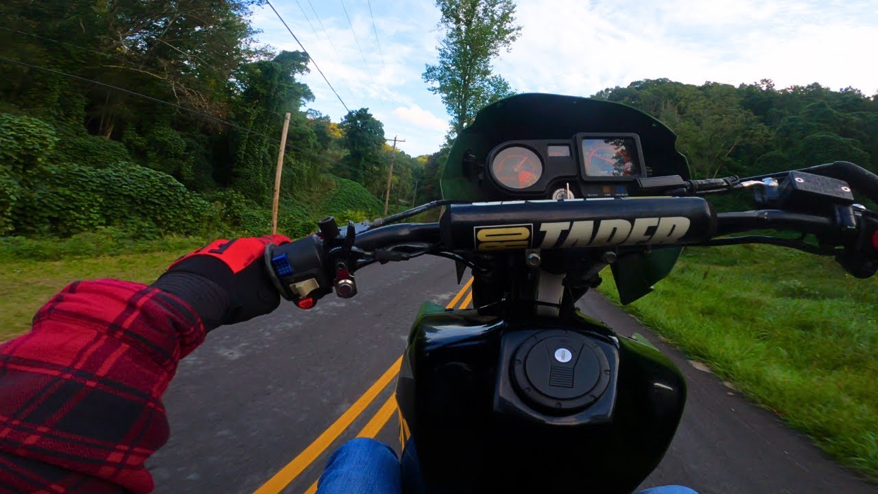 KLR650 Wheelies YouTube