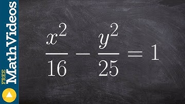 how to identify a b and c for an hyperbola then graph