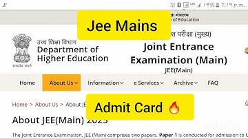 Wrong Security Pin Jee Mains Admit Card Wrong Link Admit Card Update