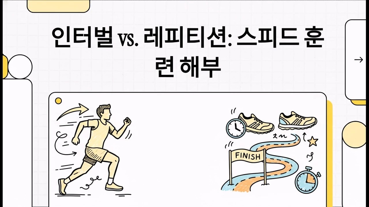 러닝 빨라지는 훈련 인터벌과 레피티션. 훈련 방법과 몸에게 주는 영향