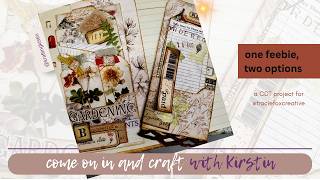 Two options for @TracieFoxCreative Pocket FREEBIE a CDT project for Arty, Arty, Phenology Journal