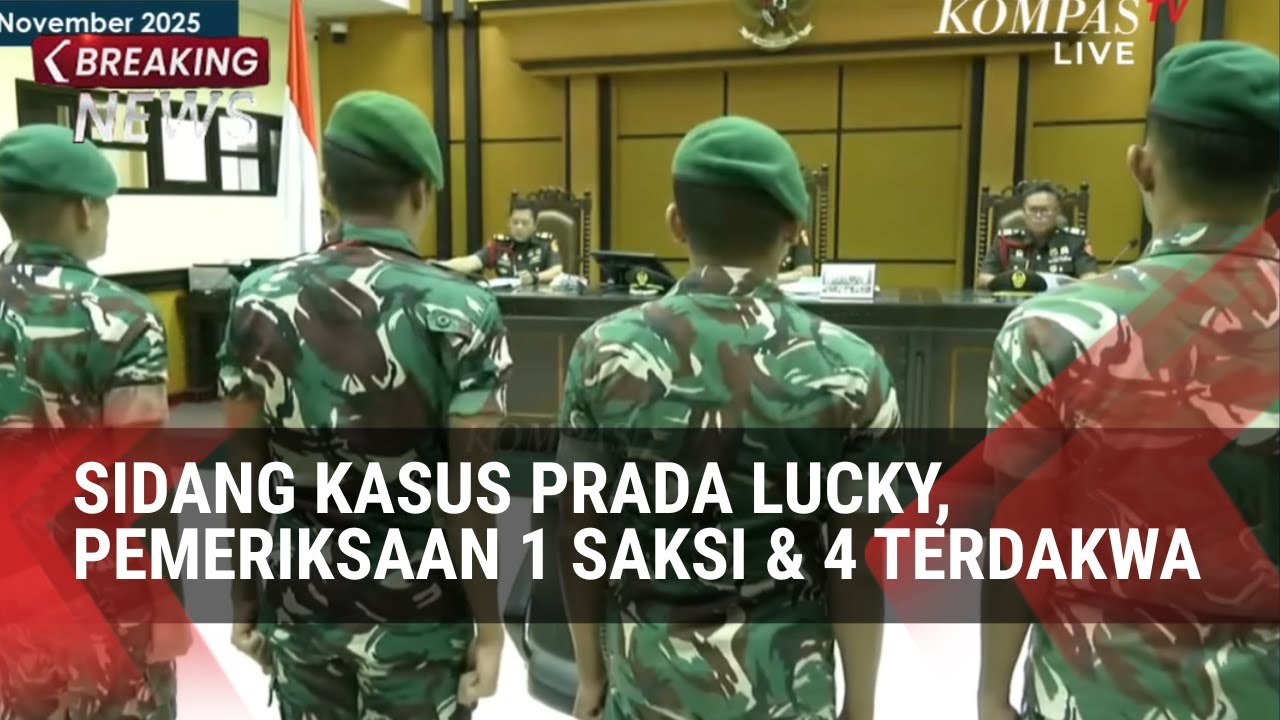 (FULL) Sidang Kasus Prada Lucky, Pemeriksaan 1 Saksi dan 4 Terdakwa
