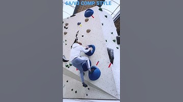 COMP STYLE 6A/V3 SLAB 💪🏻 #shorts #bouldering