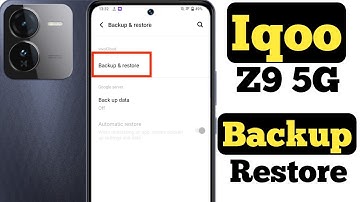 How to backup and restore data in Iqoo Z9 5G || Iqoo Z9 5G me data backup aur restore kaise kare ||