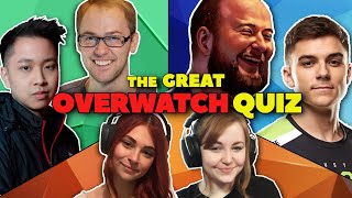 The Great Overwatch Quiz feat. Jayne, KarQ, Jake, Fitzy, Mushu & Holiwhirl
In The Great Overwatch Quiz, I was joined by an incredible team of content creators to battle it out in an Overwatch based quiz in order to raise money for the Charity PancOne, which seeks to fund pancreatic cancer research.
Timestamps
0:00 Introduction
03:20 Lore Round
31:20 Music Round
51:35 This or That
1:26:12 Overwatch Taboo
1:43:17 Voice Line Round
2:01:45 Partner Round
My Merch: https://teespring.com/stores/svbs-store
Patreon (Who Get Discounts and Free Gear): https://www.patreon.com/svb.
Twitch: https://www.twitch.tv/owsvb.
Twitter: https://twitter.com/OW_SVB.
Discord server: https://discord.gg/svb. Join me!
Prints: https://www.redbubble.com/shop/ap/53628293 The Great Overwatch Quiz feat. Jayne, KarQ, Jake, Fitzy, Mushu & Holiwhirl