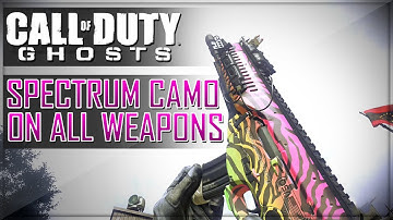 CoD Ghosts SPECTRUM Camo on ALL Guns - Every Weapon Spectrum Camo