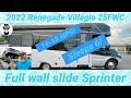 Gorgeous full wall slide Sprinter! 2022 Renegade Villagio 25FWC