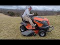 SunF ATV tire upgrade for Husqvarna mower on our hills.