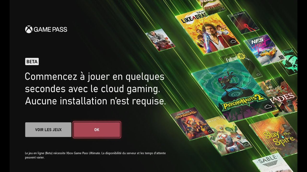 Le Xbox Cloud Gaming est disponible sur Xbox Series X