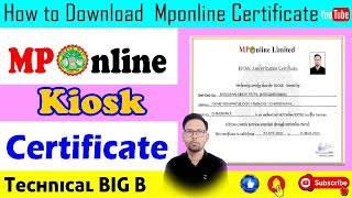 Kiosk Certificate Download | download mponline certificate| mponline certificate| kiosk certificate screenshot 5