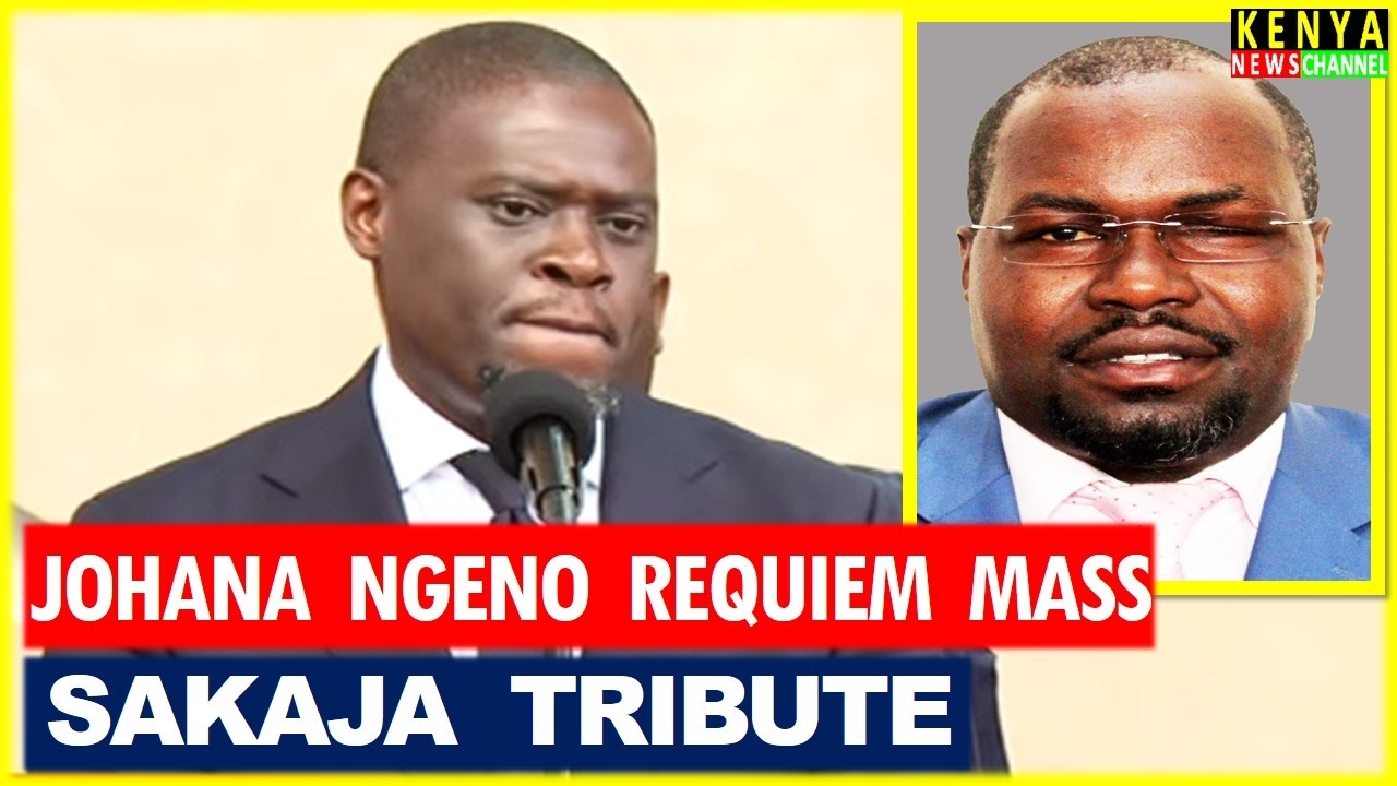 SAD Sakaja EMOTIONAL Tribute to Johanna Ngeno at Requiem Mass ahead of Funeral Service and Burial