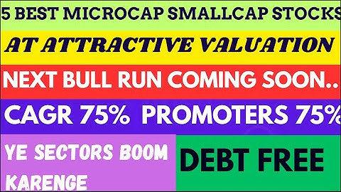 Best 5 Microcap Stocks| High CAGR Stocks At Attractive Valuation| Best Growth Stocks| Stock for 2026