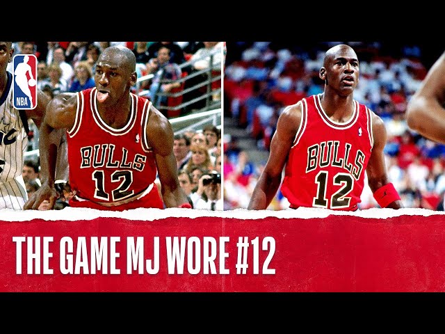 The story of Michael Jordan wearing no. 12 in a game against