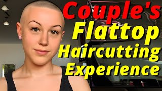 Haircut Stories - teenage girl goes from bowl cut to bald -A Couples Flattop Haircutting Experience