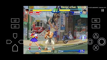 Capcom Fighting Evolution Ryu/Chun-Li vs Sakura/M.Bison