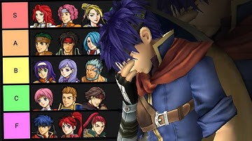 Non Fire Emblem Fan Ranks Path of Radiance Characters
