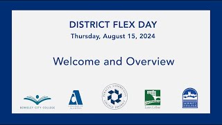 Fall​ 2024 Flex Day: Welcome and Overview